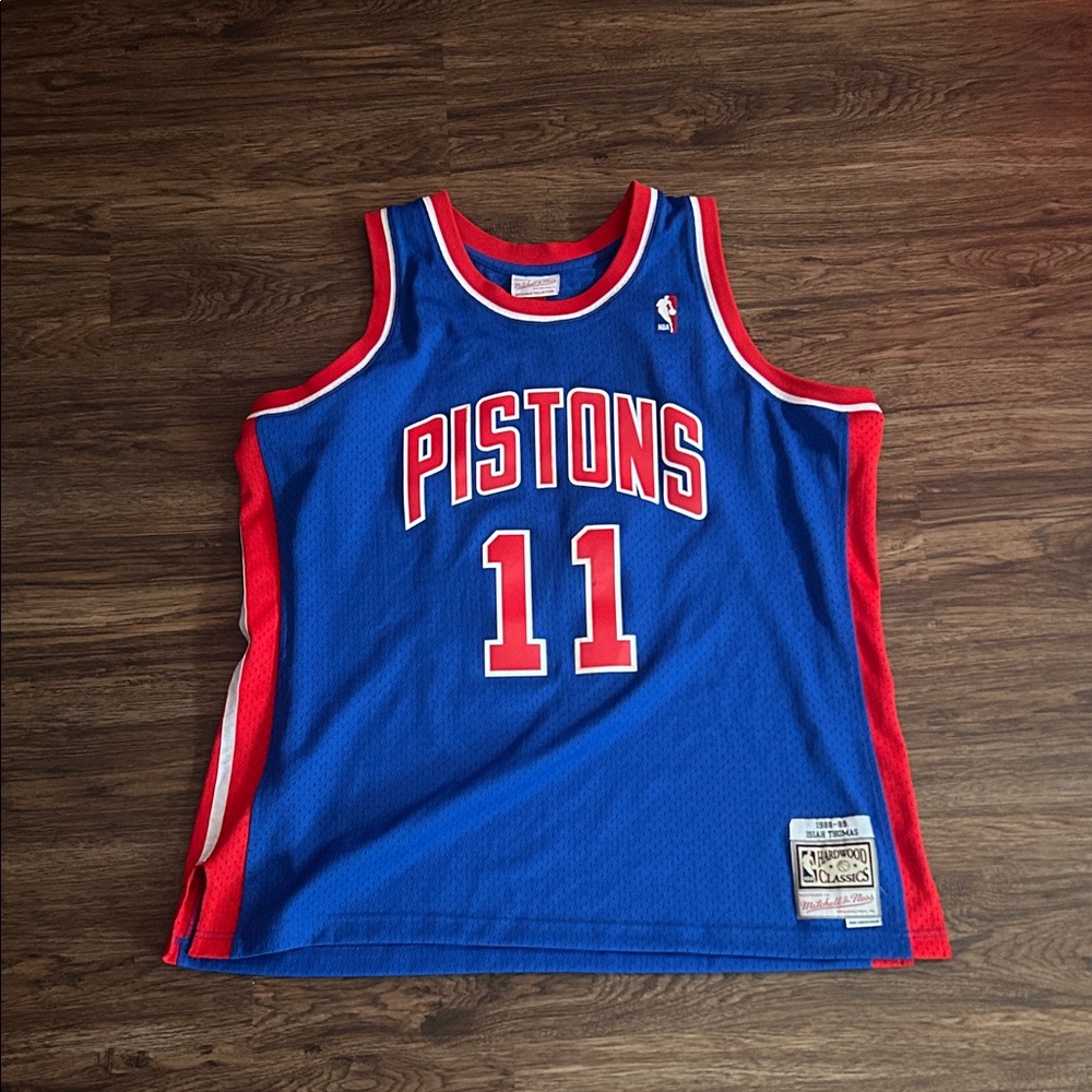 Blue and Red Basketball Jersey